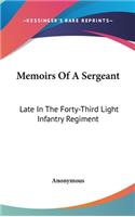 Memoirs Of A Sergeant