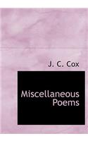 Miscellaneous Poems: (English)