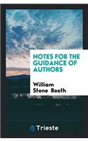 Notes for the Guidance of Authors