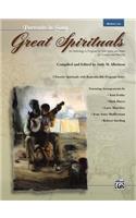 Great Spirituals (Portraits in Song): An Anthology or Program for Solo Voice and Piano for Concert and Worship (Low Voice), Book & CD