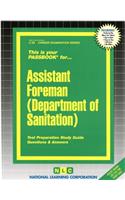 Assistant Foreman (Dept. of Sanitation): Passbooks Study Guide