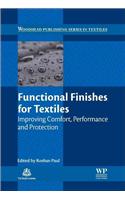 Functional Finishes for Textiles