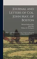 Journal and Letters of Col. John May, of Boston