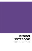 Design Notebook: 155 Graph and Blank Pages