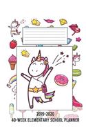 2019-2020 40-Week Elementary School Planner