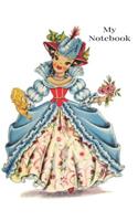 Notebook: Vintage Traditional Costume Dolls of the World. France. Notebook