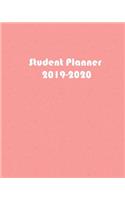 Student Planner 2019-2020: July 2019-December 2020 18 Month Calendar - Organize Your Classes and Assignments - Cover-Orange Sherbert