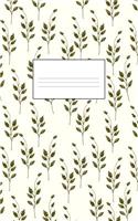 Leaves Pattern 5 X 8 100 Pages Dot Grid Journal Notebook