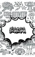 Bianca: Jiu-Jitsu Training Log Book Doodle Journal Notebook 120 Pages 6x9