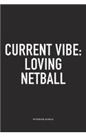 Current Vibe: Loving Netball: A 6x9 Inch Softcover Matte Blank Notebook Diary With 120 Lined Pages For Netball Lovers