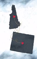 New Hampshire & Wyoming: Long Distance Out of State Notebook - Blank Lines(1015 Together Forever Never Apart Us States Journals)