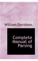 Complete Manual of Parsing