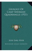 Geology Of Camp Sherman Quadrangle (1921)