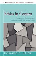 Ethics in Context