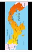 Map of Panama Journal: 150 Page Lined Notebook/Diary