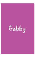 Gabby - Bright Pink Personalized Notebook / Journal / Blank Lined Pages