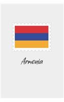 Armenia flag minimalist notebook
