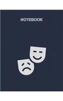 Notebook: Lined Notebook 100 Pages (8.5 x 11 inches), Used as a Journal, Diary, or Composition book - Acting