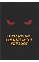 William Name Notebook