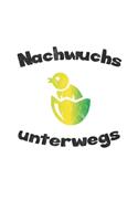Nachwuchs unterwegs: Tagebuch, Notizbuch, Notizheft - Geschenk-Idee für werdende Mütter - Blanko - A5 - 120 Seiten