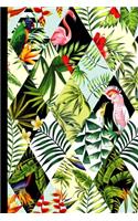 Tropical Pattern Notebook: College Ruled Journal (6x9" 100+ Pages)