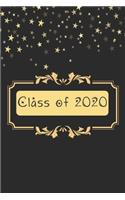 Class of 2020: College Ruled Composition Notebook for Seniors, 2020 Graduation Gift, Stars Motif Lined Journal (6"x 9") 110 Blank Pages Homeschool Workbook for Stu
