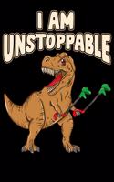 I Am Unstoppable: I Am Unstoppable TRex Funny Short Dinosaur Arms Joke Blank Anime Manga Comic Book Notebook (130 Comic Template Pages, 8.5" x 11")
