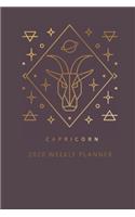 Capricorn 2020 Weekly Planner (Burgundy)
