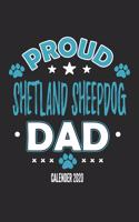 Proud Shetland Sheepdog Dad Calendar 2020