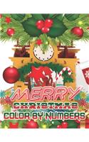 Merry Christmas Color By Numbers: a beautiful colouring book with Christmas designs on a black background, for gloriously vivid colours