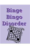 Binge Bingo Disorder Notebook: 5x5 Quad Math Engineering Scientific Grid Diary Note Book