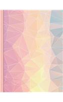 Bullet Style Dot Grid Journal: Rainbow Crystal Theme 8.5"x 11" 150 page DIY Planner Paperback(Dot Grid Bullet Journal - Bujo for Beginners)