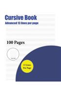 Cursive Book (Advanced 13 lines per page)