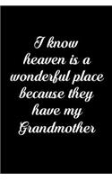 I Know Heaven Is a Wonderful Place Because They Have My Grandmother