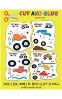 DIY Kid Crafts (Cut and Glue - Monster Trucks)