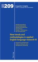 New trends and methodologies in applied English language research III