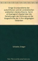 Einige Grundprobleme Der Autochthonen Und Der Aristotelischen Arabischen Literaturtheorie