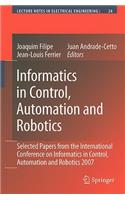 Informatics in Control, Automation and Robotics: Selected Papers from the International Conference on Informatics in Control, Automation and Robotics 2007(24 Lecture Notes in Electrical Engineering)
