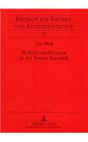 Rechtskatholizismus in der Ersten Republik