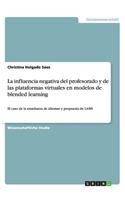 La influencia negativa del profesorado y de las plataformas virtuales en modelos de blended learning