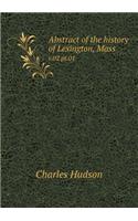Abstract of the history of Lexington, Mass v.02 pt.01: (English)