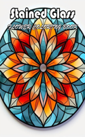 Stained Glass Flower Coloring Book