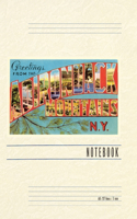 Vintage Lined Notebook Greetings from Adirondack Mountains, New York