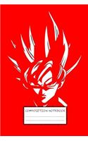 Composition Notebook: DBZ Son Goku Dragon Ball Super Z Soft Glossy Cover College Ruled Lined Pages Book for Boys 6 x 9 Inches 110 Pages: Paperback