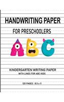 Handwriting Paper For Preschoolers