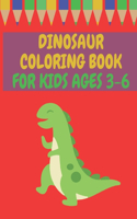Dinosaur Coloring Book for Kids Ages 3-6