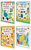 Complet Set Of Colour, Cut And Paste Book | Pack Of 4 Books