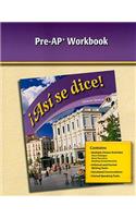 Glencoe Spanish 1 !Asi Se Dice! Pre-AP Workbook