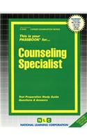 Counseling Specialist: Passbooks Study Guide