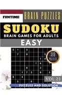 SUDOKU Easy: Jumbo 300 easy SUDOKU with answers Brain Puzzles Books for Beginners (sudoku book easy Vol.23)(23 Sudoku Book Easy)